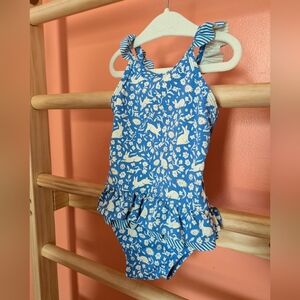 Baby Boden 18-24 month one piece swimsuit blue